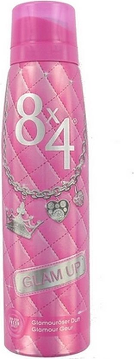 8x4 Glam Up Deodorant Spray - 6 x 150 ml - Voordeelverpakking