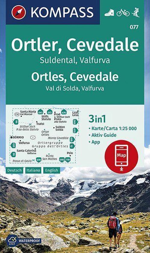 Wandelkaart Kompass Ortler, Cevedale 1:25 000 - cover