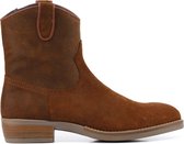 Hip Vrouwen Enkellaarsjes -  H1025 - Cognac - Maat 31