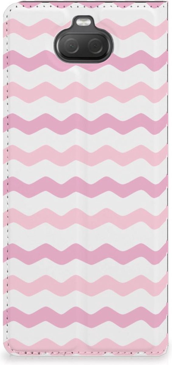 Sony Xperia 10 Hoesje met Magneet Waves Roze