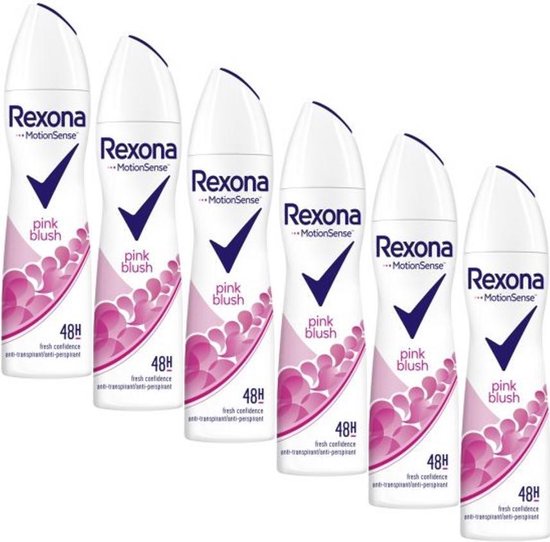 Rexona MotionSense Pink Blush Deodorant spray 6 x 150 ml