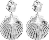 Sea Shell Oorhangers | Zilverkleurig | Schelp Oorbellen | Fashion Favorite