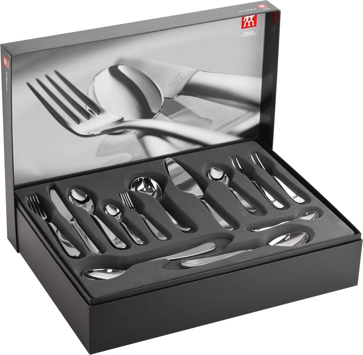 Compleet 68-delig Bestekset voor 12 Personen van Hoogwaardig RVS, Polished Design