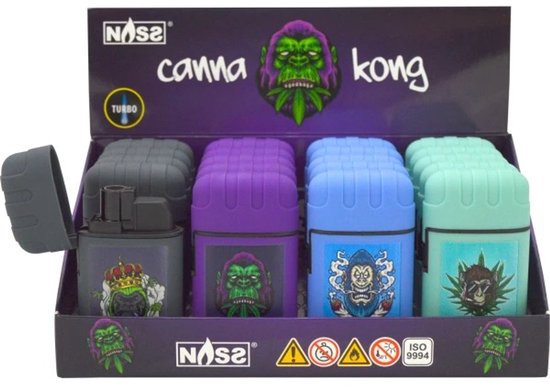 Jet Flame Aansteker - Design King Monkey - Gasbrander - Aansteker - Navulbaar - Stormaansteker - Vuurwerk aansteker - BBQ - Gasaansteker