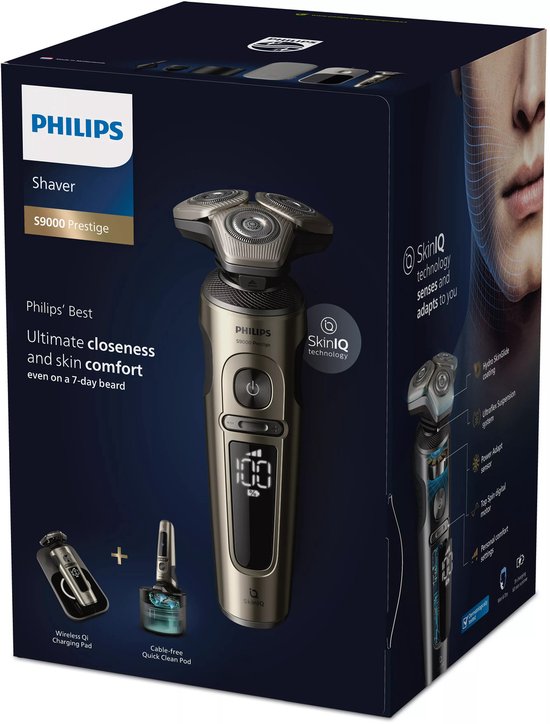 Philips Shaver S9000 Prestige Series SP9883/35 - Elektrisch scheerapparaat - Met uitklapbare trimmer - Neustrimmer opzetstuk - mannen