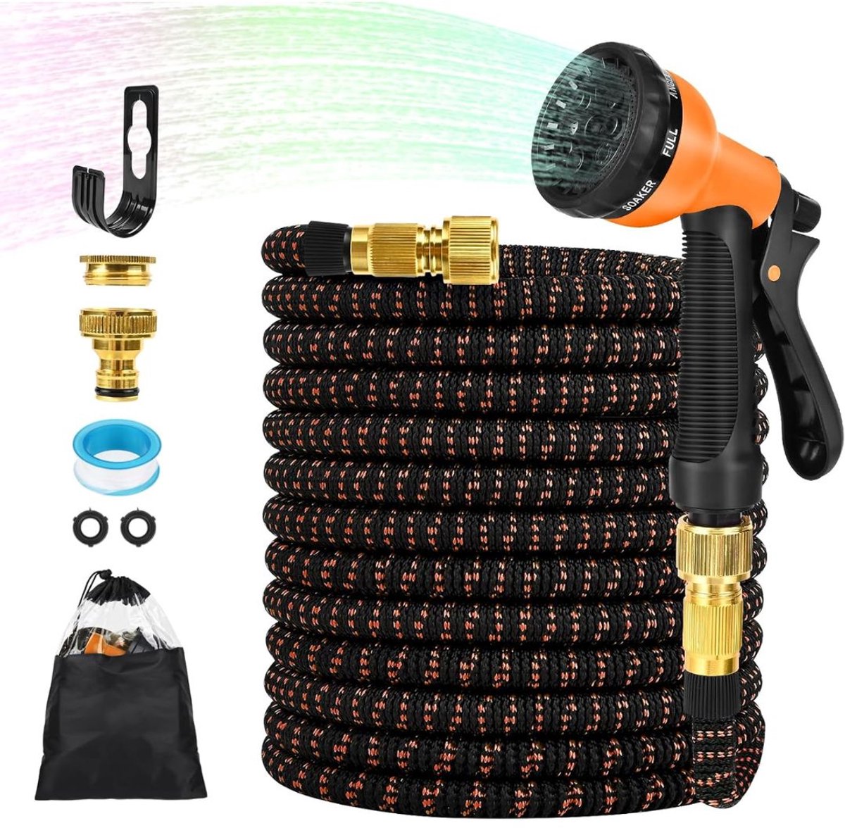 CLGP® Flexibele Tuinslang 30 Meter - Uitrekbare Tuinsproeier - Meerdere Functies