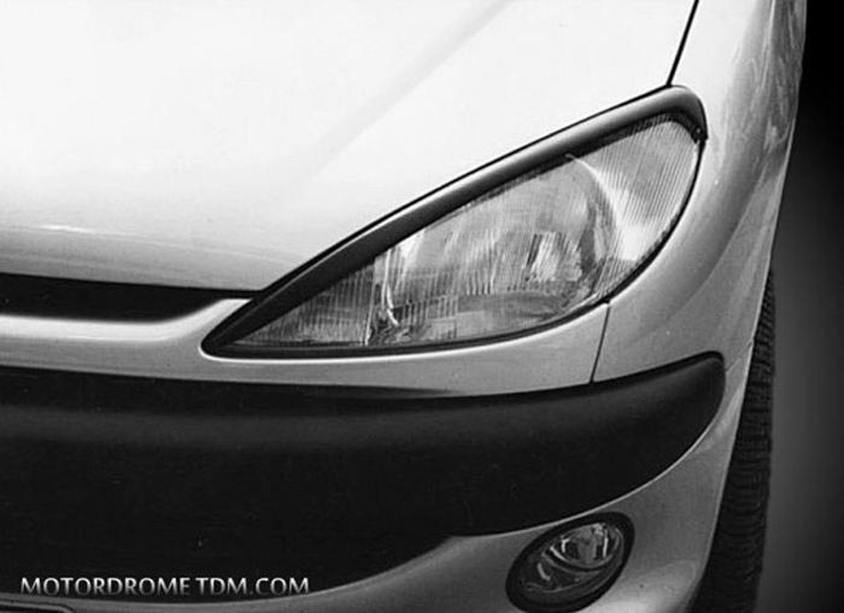 Motordrome Koplampspoilers passend voor Peugeot 206 (ABS)
