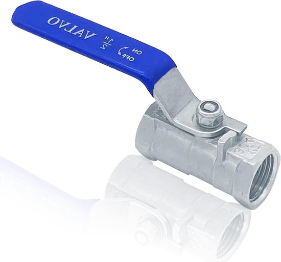 TRU-DESIGN PLASTICS Kogelafsluitventiel KS Hendel Blauw 1 1/2 Inch - 58372