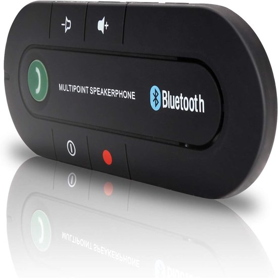 Auto Bluetooth - V4.2 Zonneklep - voor GPS-muziekoproepen - Zwart