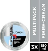 L'Oréal Paris Studio Line Special FX Out Of Bed Fibre Crème - 3 x 150 ml - Voordeelverpakking
