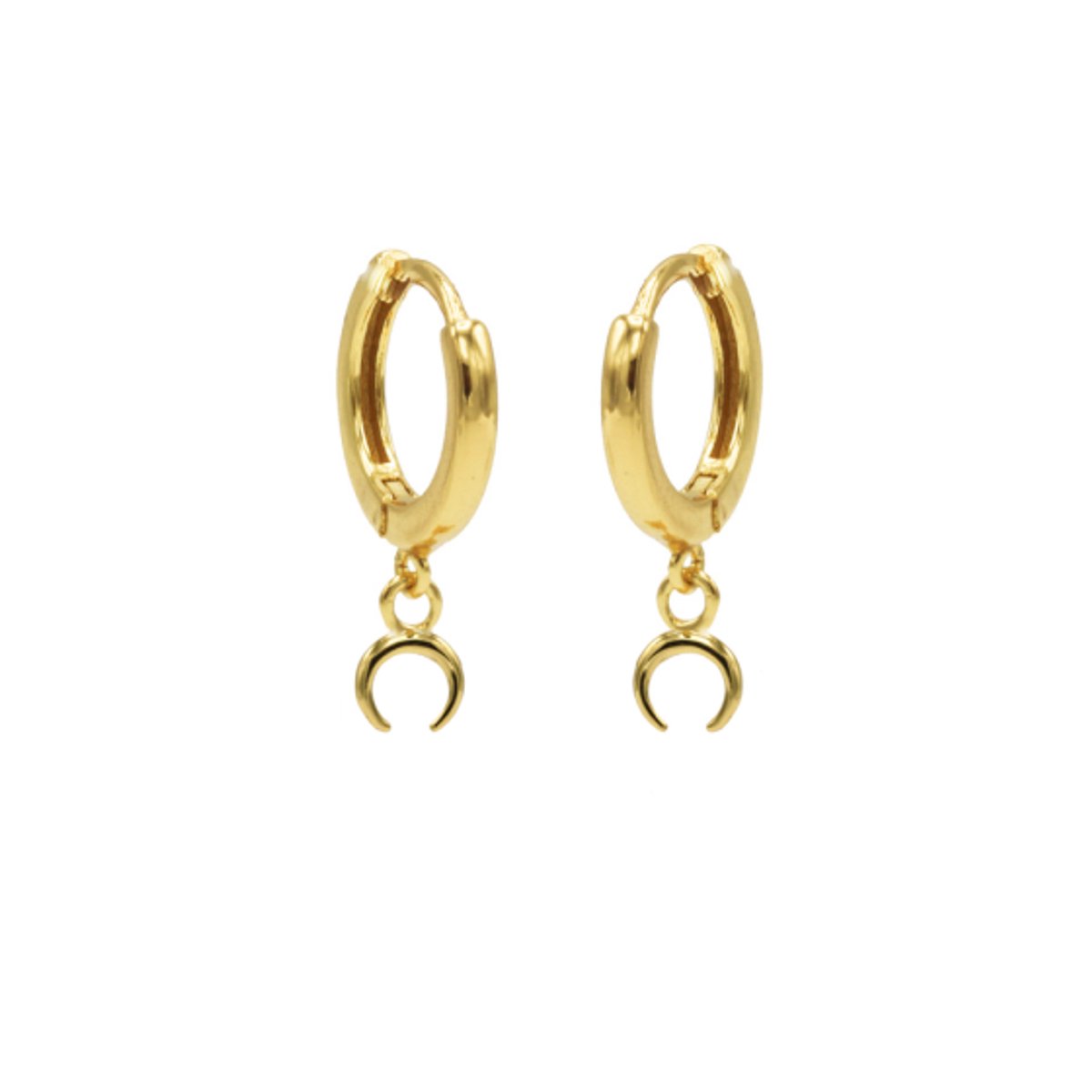 Karma hinged hoops symbool tigertooth gold M1948HIN