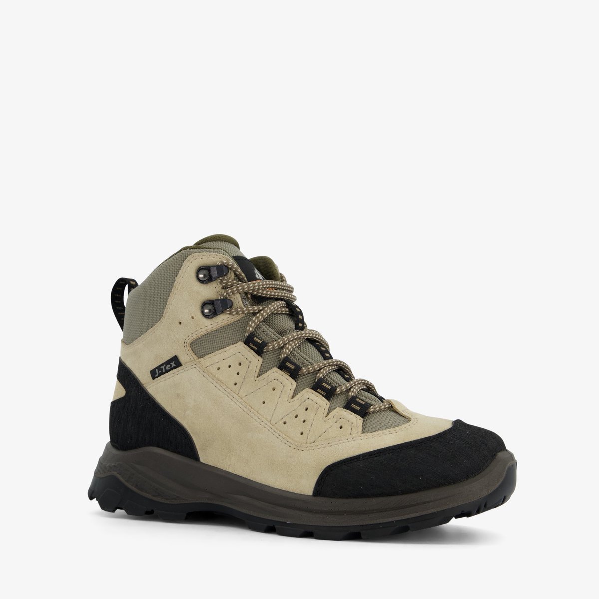 Mountain Peak leren dames wandelschoenen cat. B – Echt leer Uitneembare zool Zwart