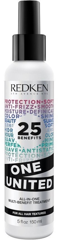 Bouteille de traitement sans rinçage Redken One United, 25 bienfaits, 150ml
