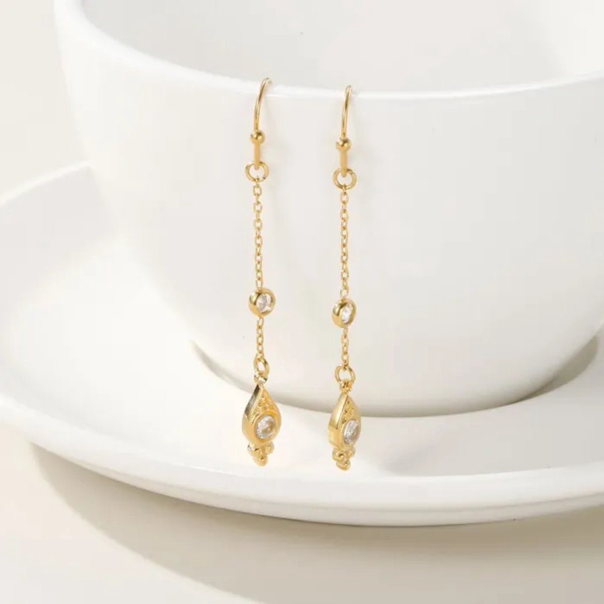 Oorbellen Si Amor Sieraden EP7510-G Roestvrij Staal Kleur Goud
