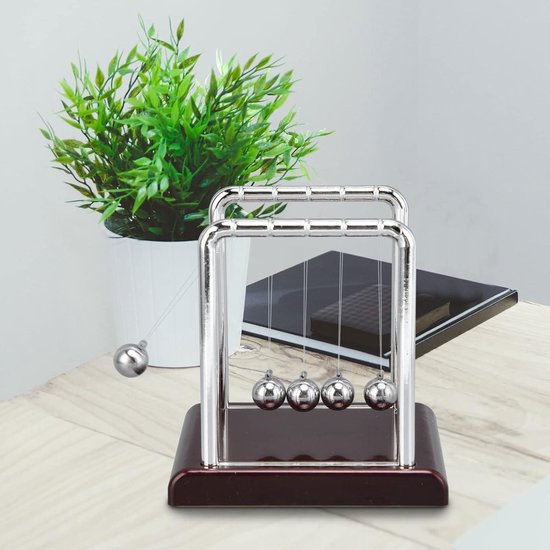 thumbnail image 2 of Newton Pendulum Ball Physics Science Balance Ball Desktop Entertainment Decoration 2 of 9