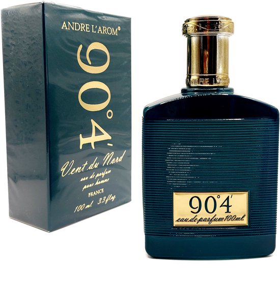 BLACK FRIDAY DEAL - Luxe Franse Eau de Parfum - Vent du Nord 904 - een zeer populaire houtige mannengeur - met Amber - Sandelhout en witte Ceder - met Gratis Eiffeltoren sleutelhanger.