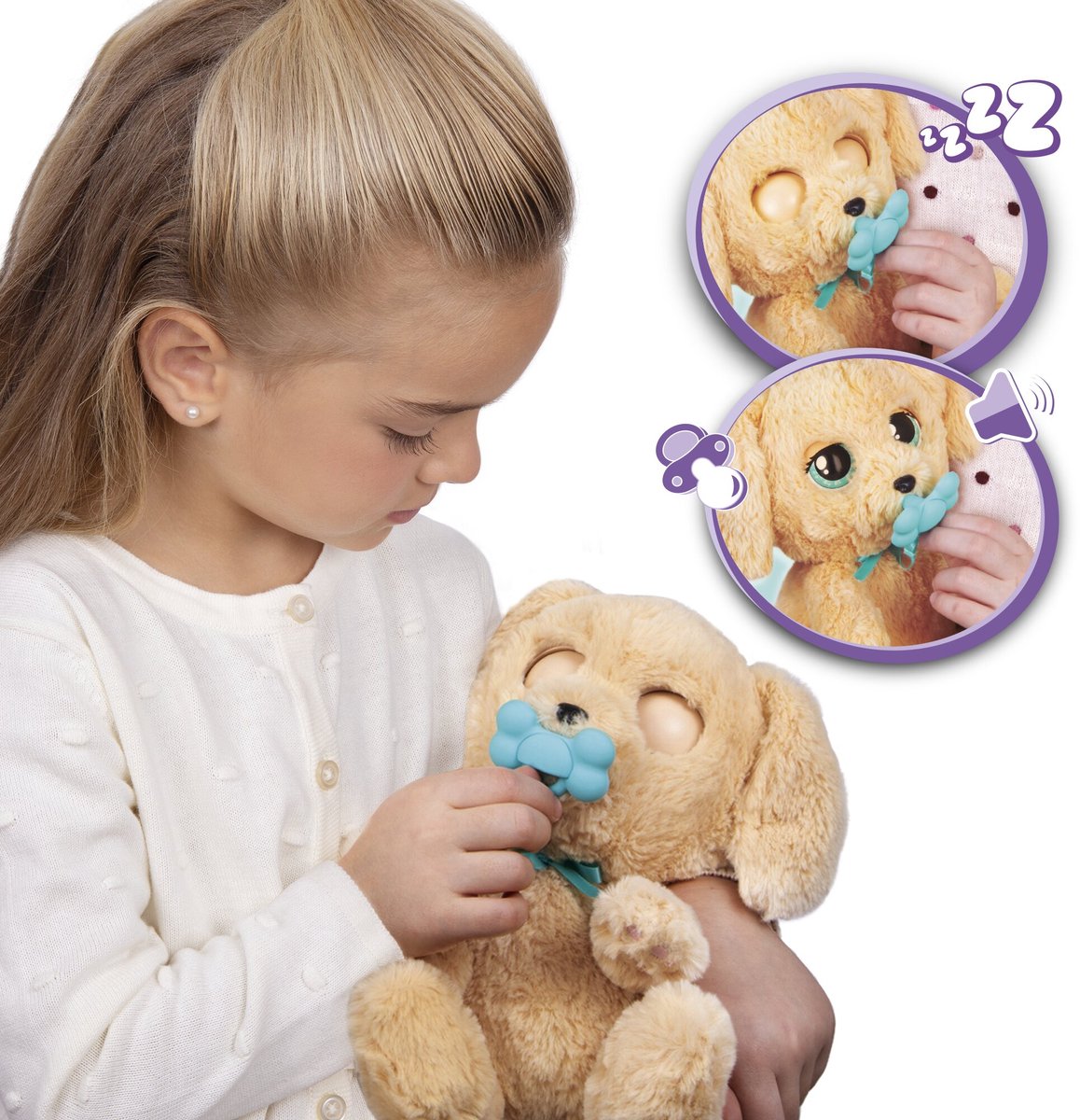 Baby Paws hondje Labrador - Interactieve pluchen knuffel — afbeelding 6