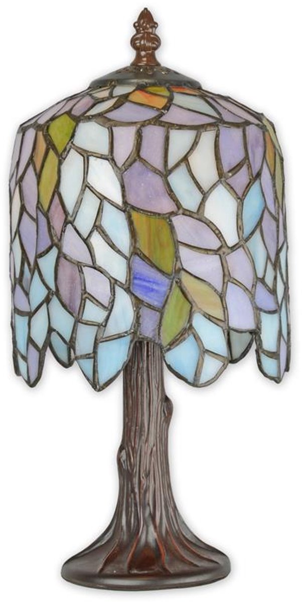Tiffany stijl tafellamp - Tafeldecoratie Design Lamp - kleurrijk kunstwerk voor in huis, sfeervolle verlichting met uniek design