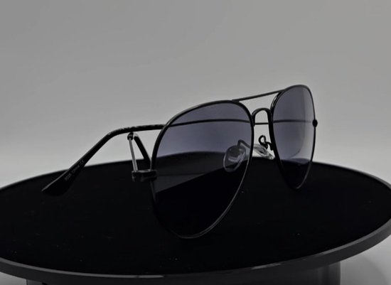 Lunettes De Soleil Unisexe D.Franklin Roosevelt - Verres Polarisés UV400 - Monture TR90 - Noir/Noir - 11