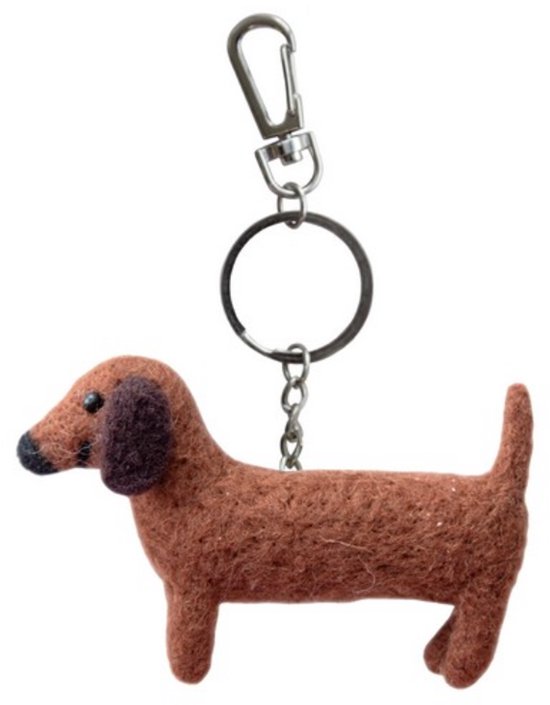 Lpitoy Lederen Teckel Tas Hanger Sleutelhanger, Leuke Teckel Sleutelhanger Tas Charm Sleutelhanger Leuke Puppy Hond Charm Sleutelhanger Accessoires