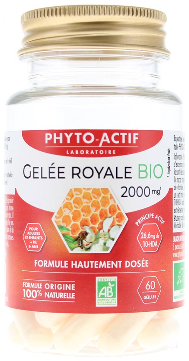 Phyto-Actif Royal Jelly 2000 mg Organic 60 Capsules