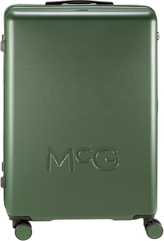 McGregor SoHo Koffer - Grote Koffer met 4 Dubbele Zwenkwielen en TSA-Slot - Donkergroen - 75cm
