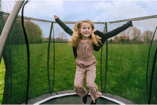 EXIT Black Edition inground trampoline ø244cm - zwart