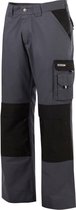 Dassy Boston Tweekleurige werkbroek met kniezakken 200426 (300 g/m2) - binnenbeenlengte Standaard (81-86 cm) - Cementgrijs/Zwart - 44