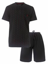 Paul Hopkins Heren Shortama - Pyjama Set - Wybertjes dessin - Grijs - Maat XXL