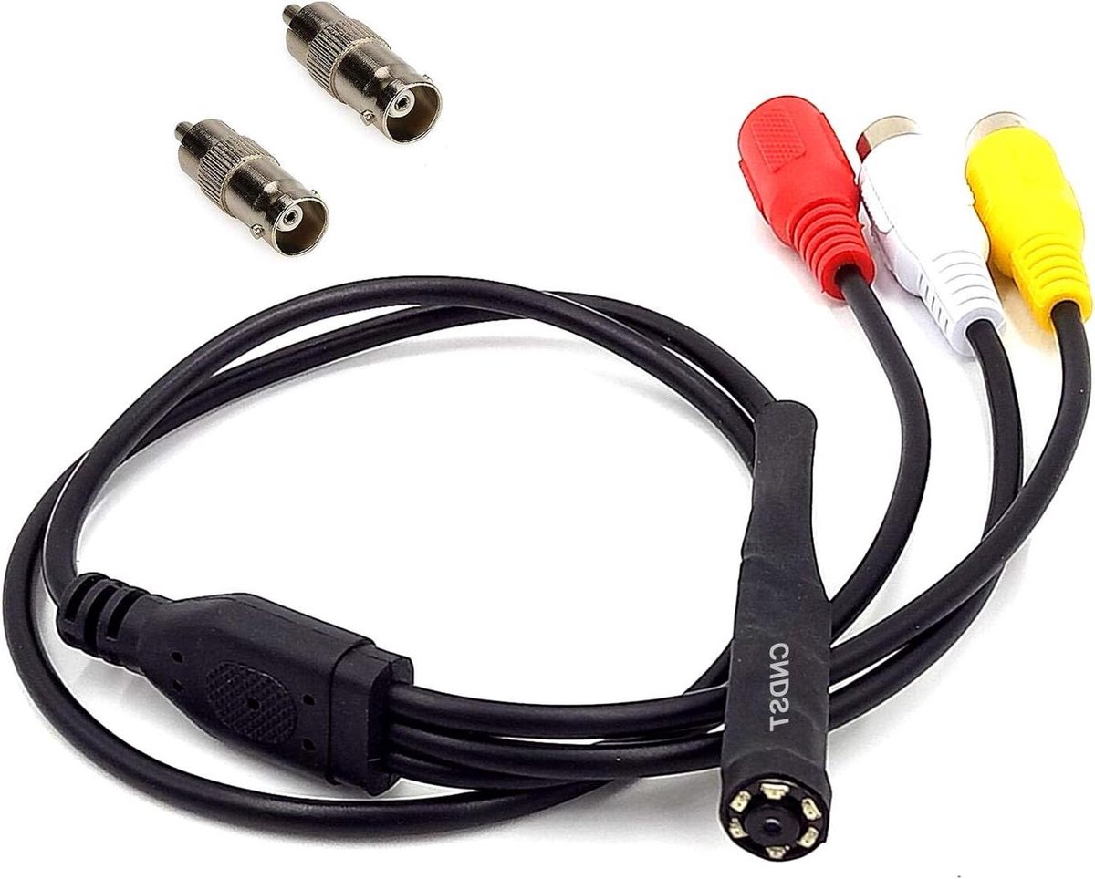 HD Mini Spy Hole Beveiligingscamera 90° 1000TVL 6 STKS Infrarood Nachtzicht Slang Verborgen Mini Bewakingscamera - Analoog