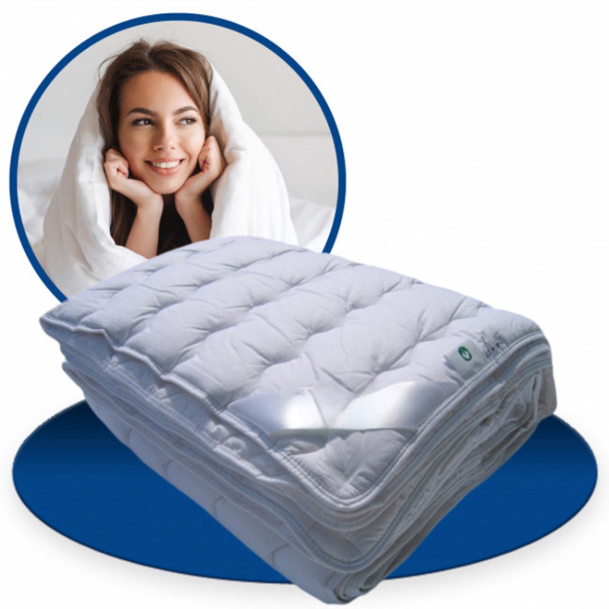 140x220 Dekbed tegen zweten - Koel & ademend katoen - All Year - 90°C wasbaar - Anti allergie - Zavelo