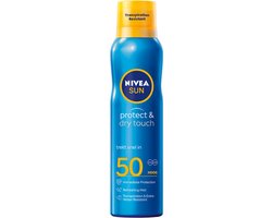 NIVEA Sun - Protect en Dry Touch Verfrissende Vernevelende Zonnebrand Spray SPF 50 - 3 x 200 ml - Voordeelverpakking