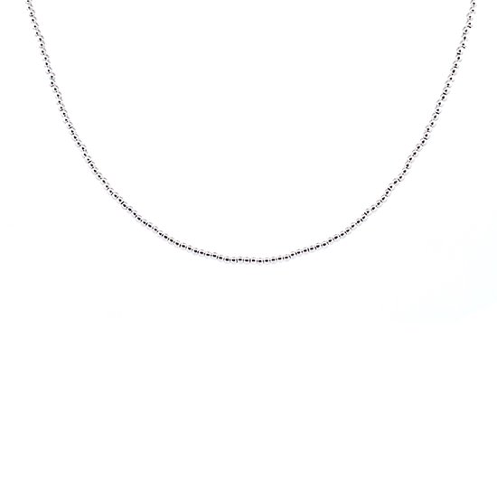 ketting Hearts dames 5 mm RVS zilver verstelbaar