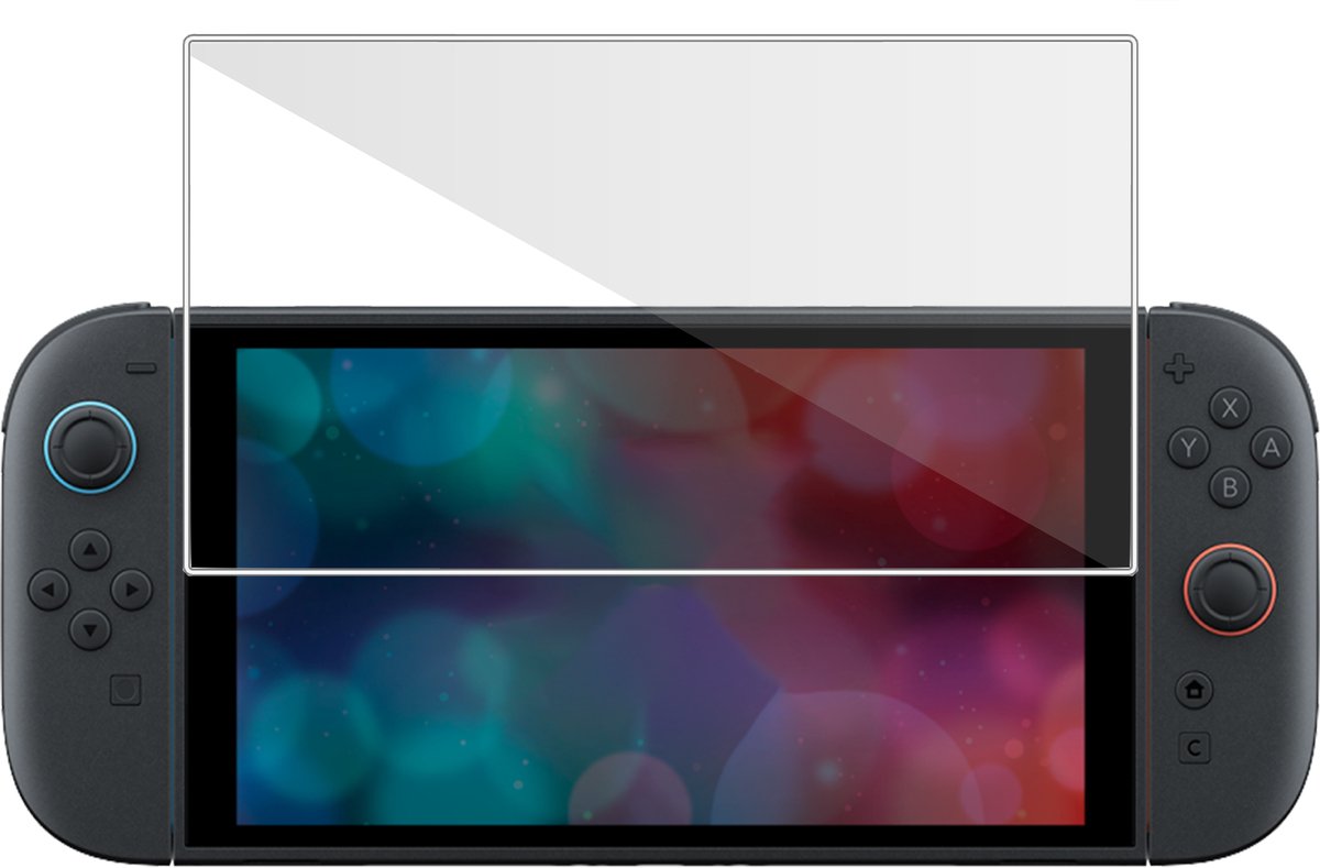 TechNow Screenprotector geschikt voor Nintendo Switch 2 Screenprotector - Gehard Glas - Rounded - Proteqt+