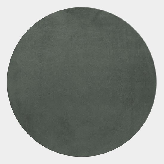 Tapis moelleux super doux vert foncé 120 x 170 cm Moonay Home