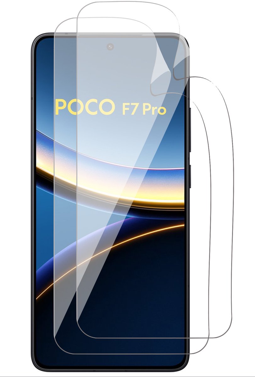 Screenprotector geschikt voor Xiaomi Poco F7 Pro - 2x FlexGuard Screen Protector