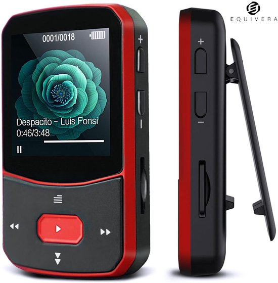 Lecteur MP3 Bluetooth Equivera - Lecteur MP3 - Lecteur MP3 avec Bluetooth - Lecteur MP3 Bluetooth avec Radio FM