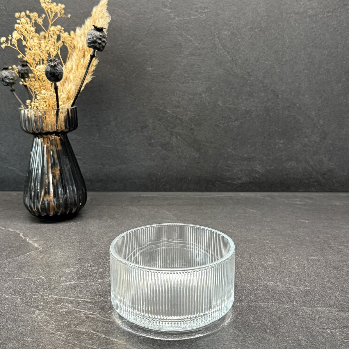 Bavary 1 - snackkom - ribbeldesign - glas - 10 cm - vaatwasmachinebestendig
