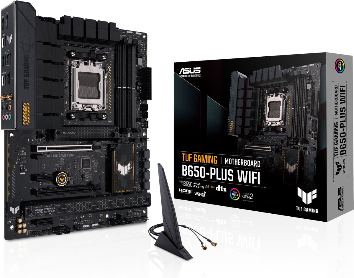 ASUS TUF GAMING B650-PLUS WIFI - Moederbord ATX - Socket AM5 - AMD B650 - DDR5 - Realtek Audio - Realtek 2.5G LAN