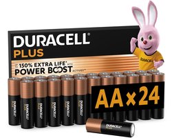 Duracell Plus AA - alkaline batterijen - 1,5V, LR6 - 24 stuks