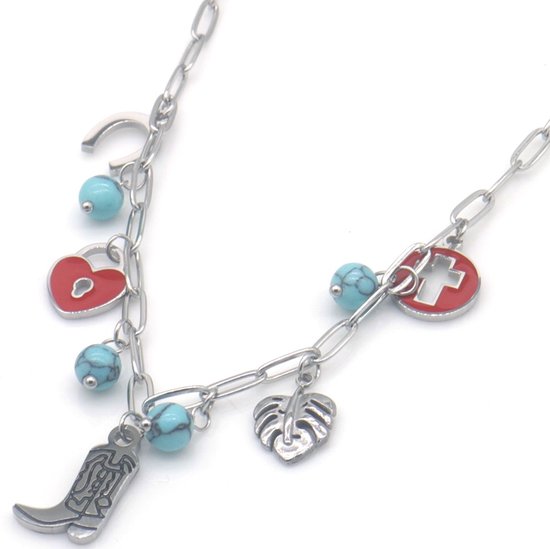FINGERINSPIRE 90 stuks westerse cowboy bedels hangers 5 stijlen 3 kleuren legering cowboy paard thema bedels Tibetaanse stijl paarden laarzen hoeden hoefijzers hanger voor sieraden maken armband
