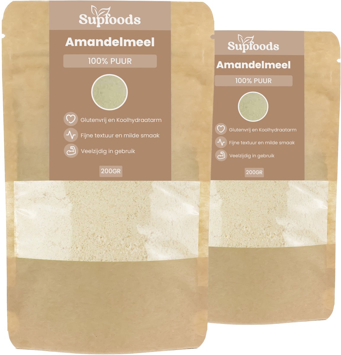 Amandelmeel 100% Puur - 400gram - Ideaal voor Bakken en Glutenvrije Recepten - Amandelmeel koolhydraatarm