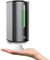 Automatische Zeepdispenser - Zilvergrijs - Elektrische Zeeppompje Met Sensor - Handsfree No Touch Zeep Pomp - Foam Handzeep Pompje - Infrarood Sensor - No Touch Sensor - Keuken - Badkamer - Toilet