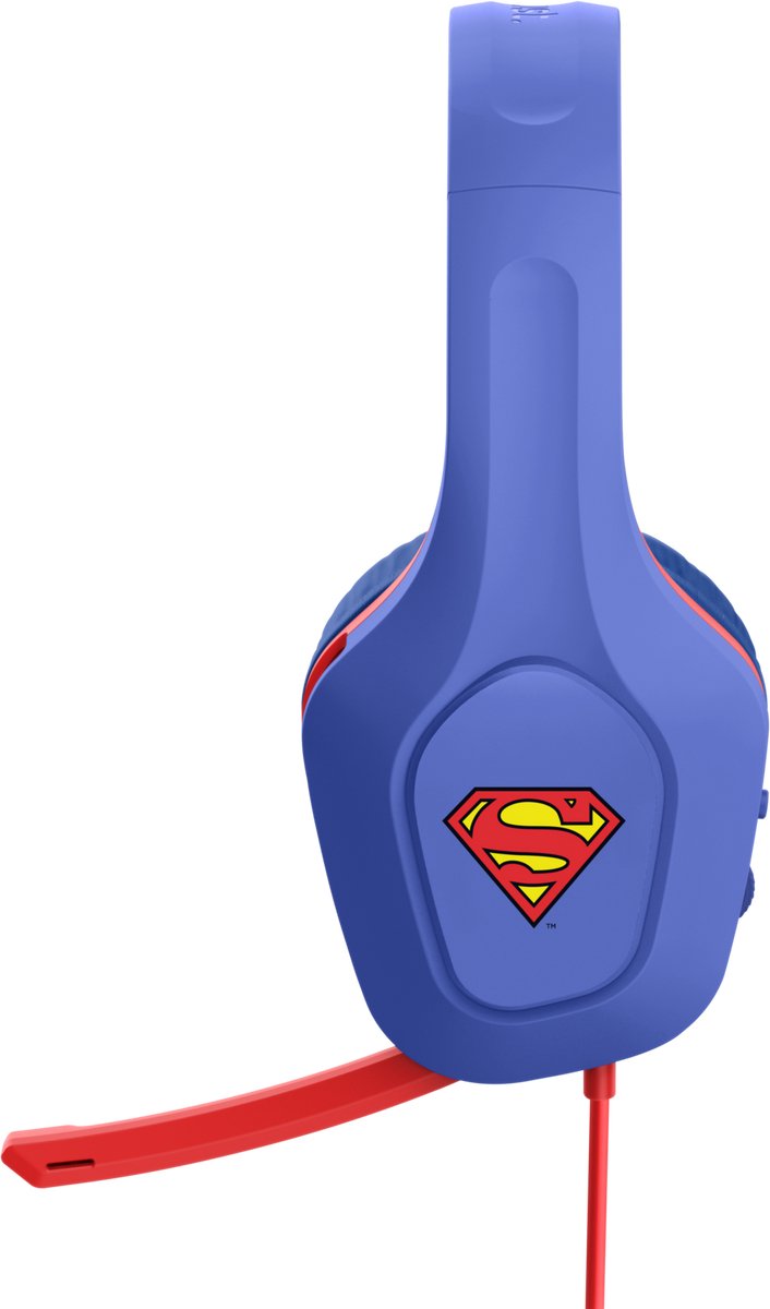 Trust GXT 415SM Zirox - Bedrade Superman Gaming Headset - voor PC, PS4, PS5, Xbox & Switch - Stereo - Superman Blauw thumbnail 5