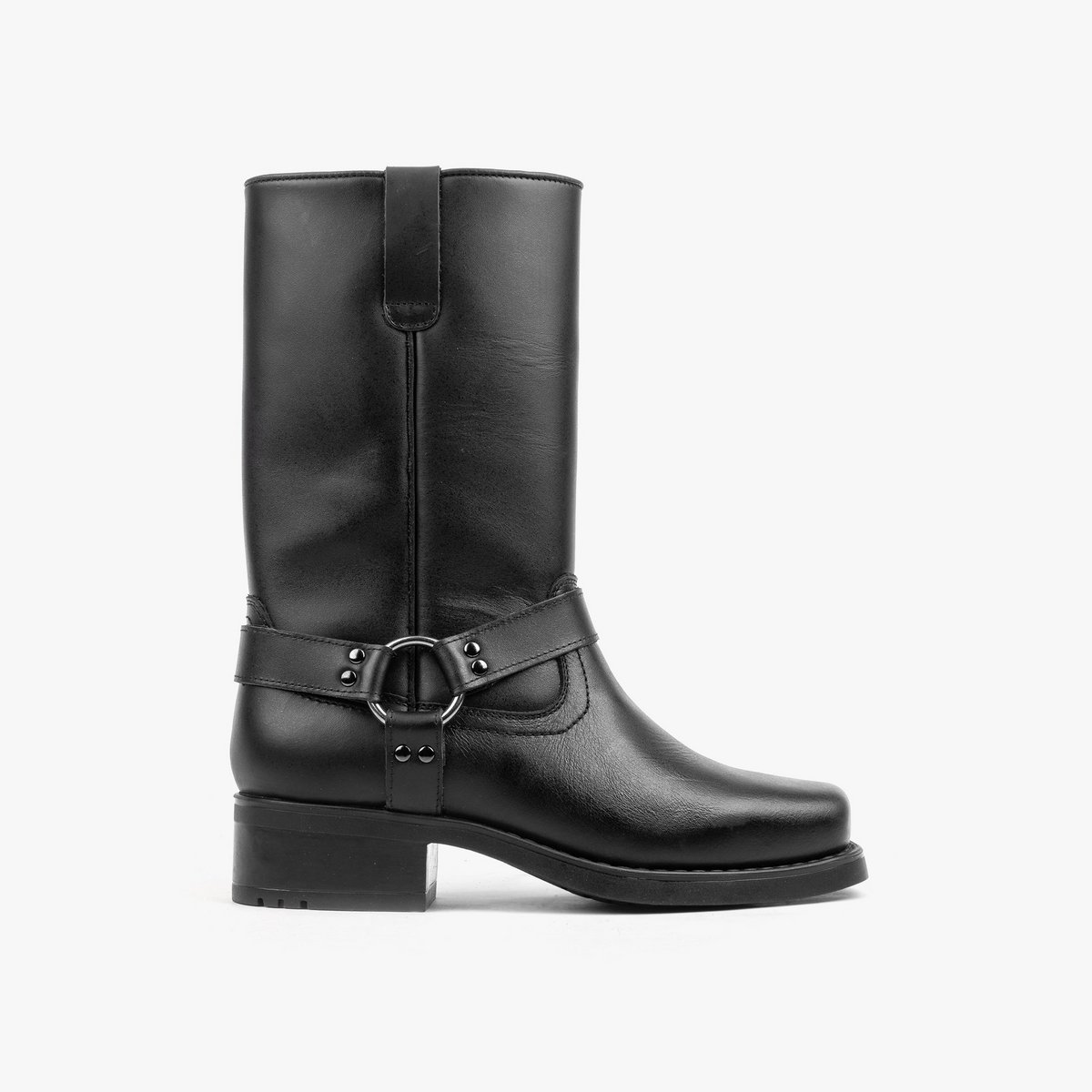 Nordland harness high boots heren zwart leer