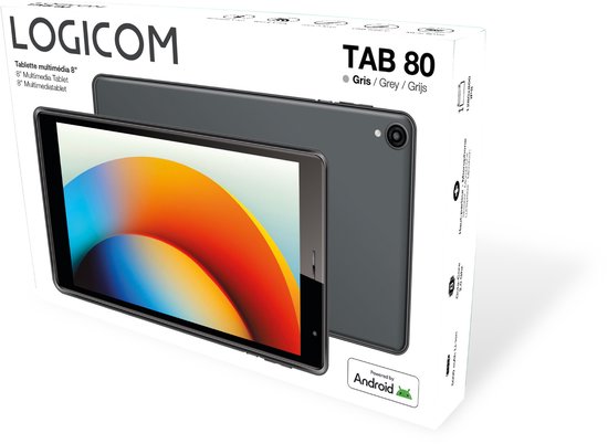 Logicom - Tablet 80 - 64GB - 8 Inch - 4GB RAM - Octa Core - Zwart ...