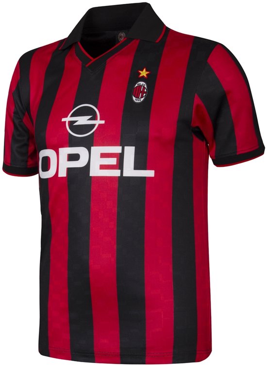 COPA - AC Milan 1996 - Retro Voetbalshirt - Heren - Zwart - Rood - XXL