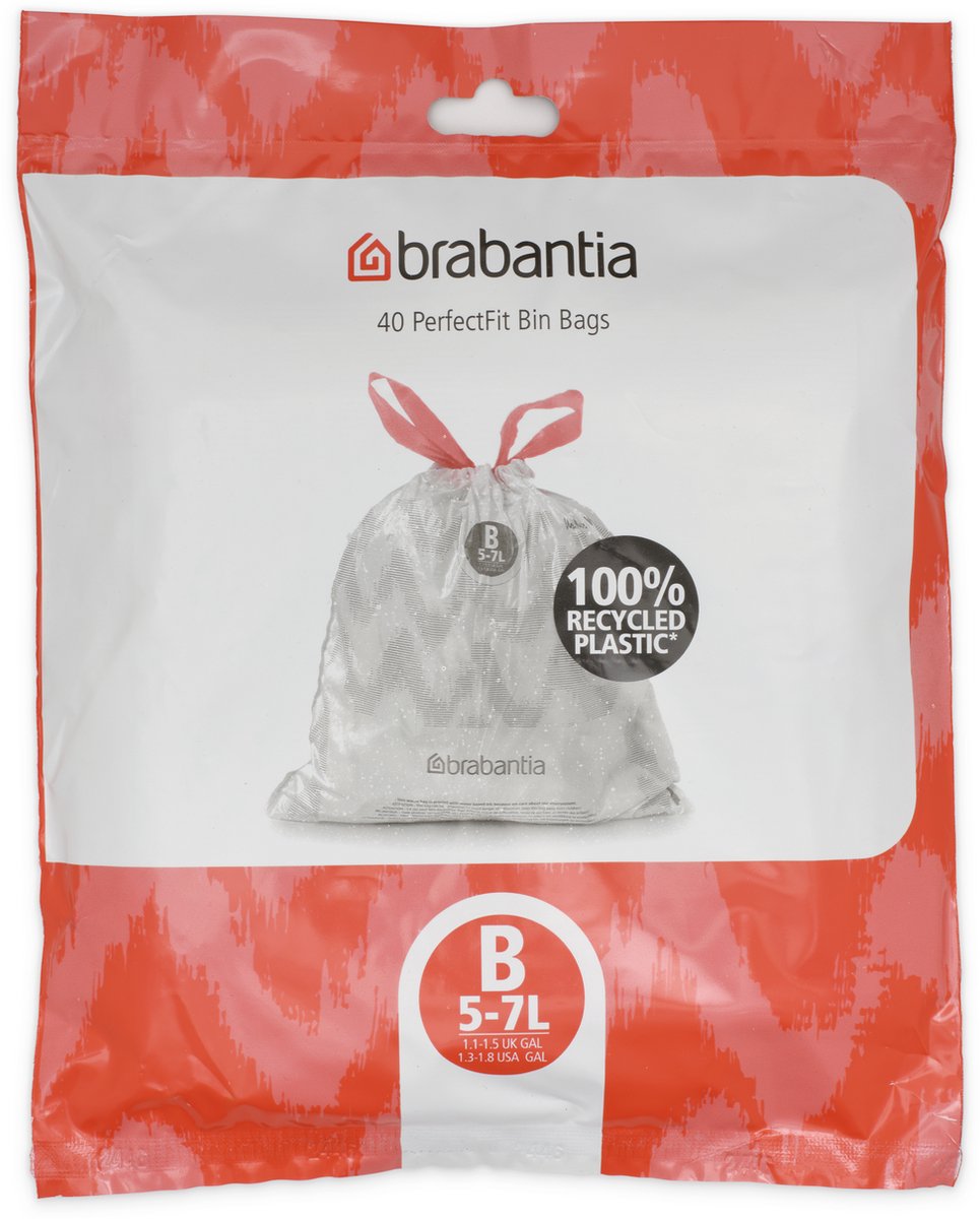 Goedkoopste Brabantia PerfectFit Vuilniszakken - 5 l - Code B - 40 stuks