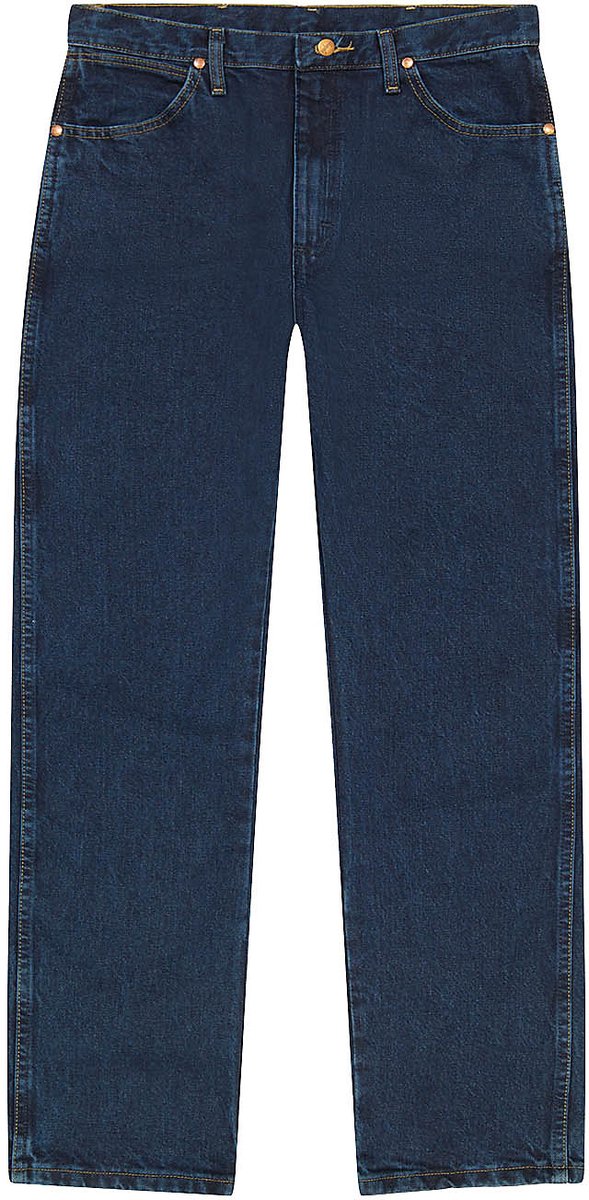 Wrangler 13MWZ Heren Straight Fit Jeans W31 X L34 Blauw