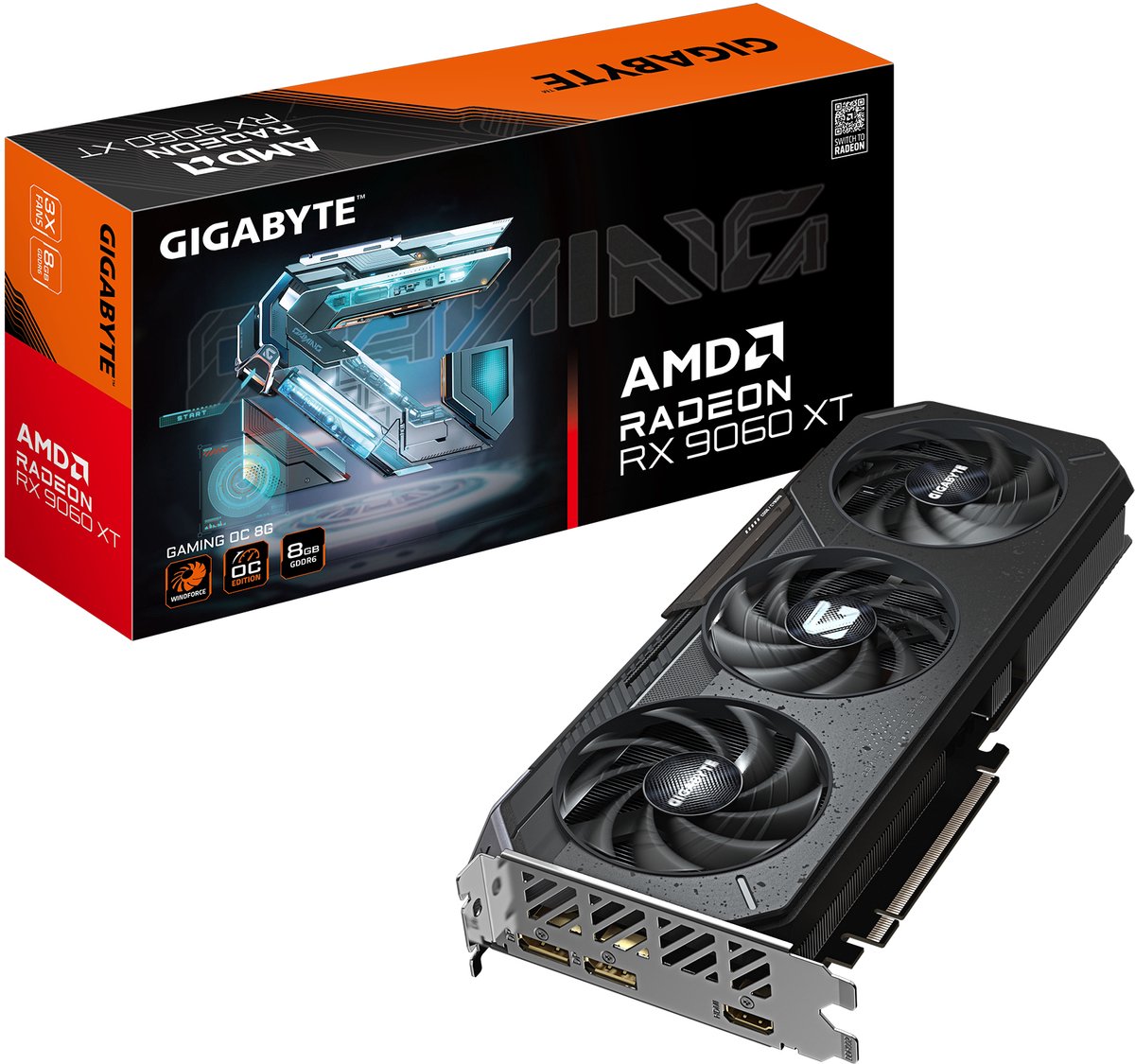 GIGABYTE Radeon RX 9060 XT GAMING OC 8G AMD 8 GB GDDR6
